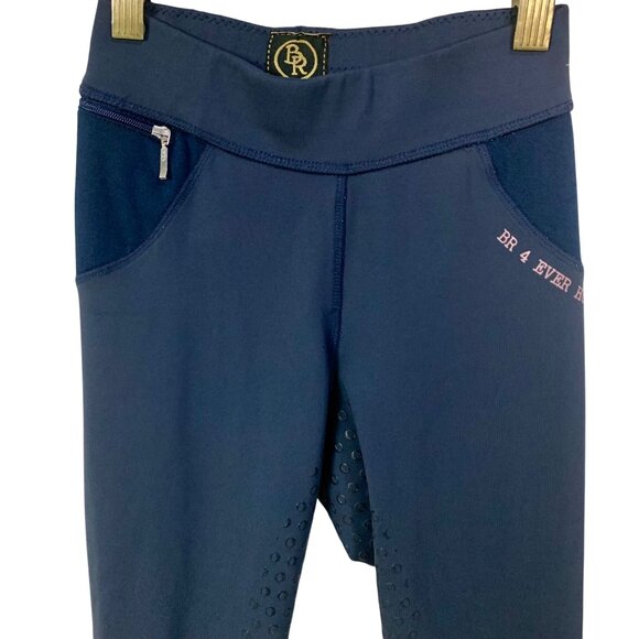 BR 4 Ever Horses Girls Equestrian Riding Breeches Silicone Grip Size 11 EU 146 - Picture 2 of 11